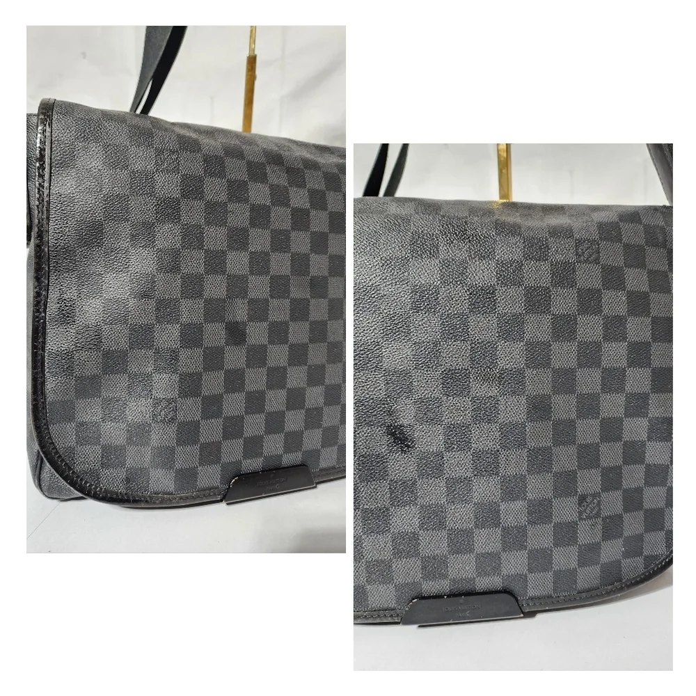 Louis Vuitton Damier Graphite Renzo Messenger Bag Grey/Black